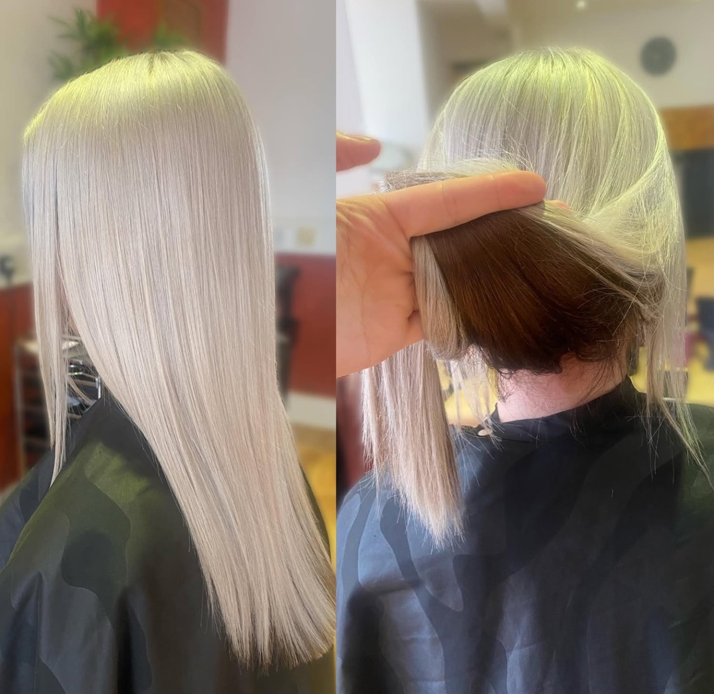 Blonde hair transformation